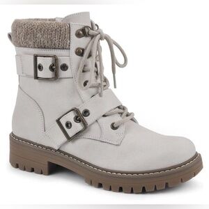 NEW Cliffs By White Mountain Women's Marlee Ankle Boot Winter White Size 11M